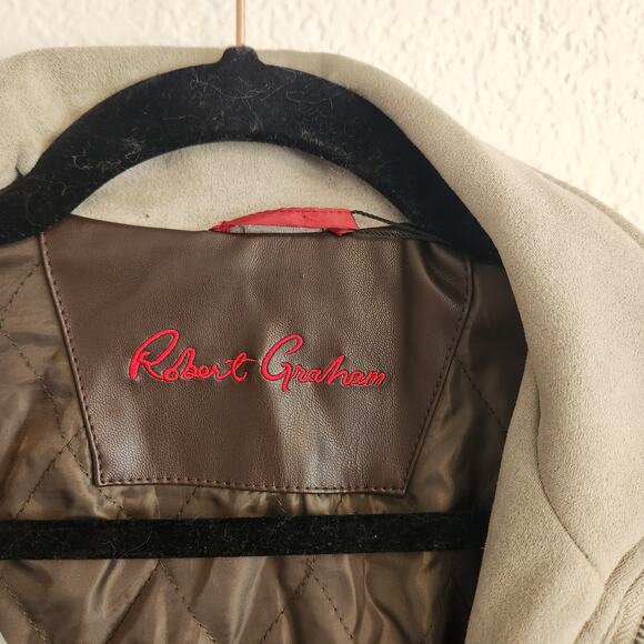 Robert Graham Unisex Size XL Beige Cargo Field Jacket NWT - Picture 3 of 4